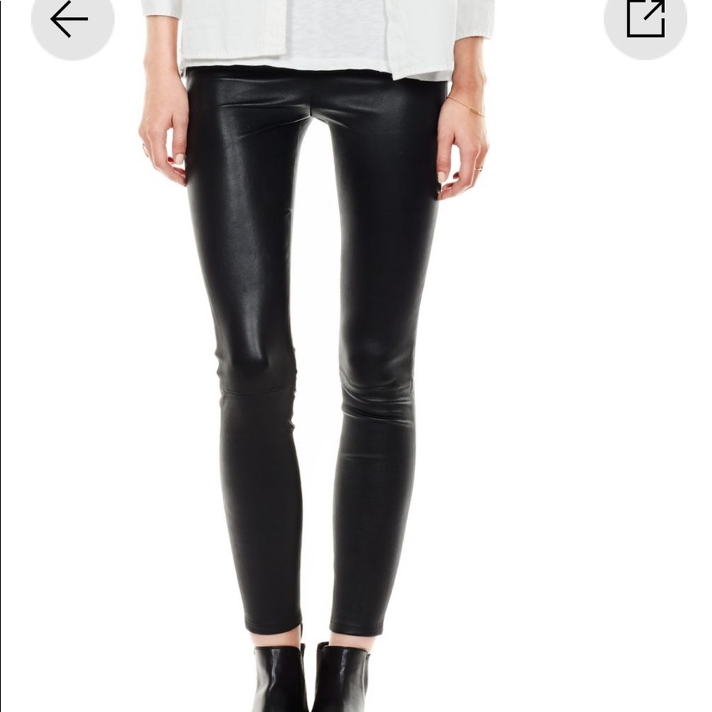 Current/Elliott The Leather Legging Midnight 26